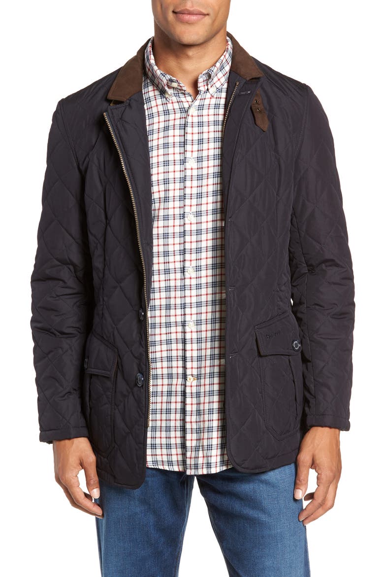 Lutz Quilted Jacket, Main, color, NAVY