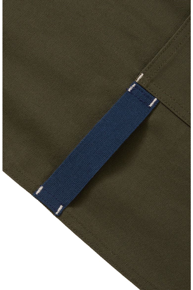The All Day Crossback Apron - Olive Green Navy Straps, Alternate, color, Olive
