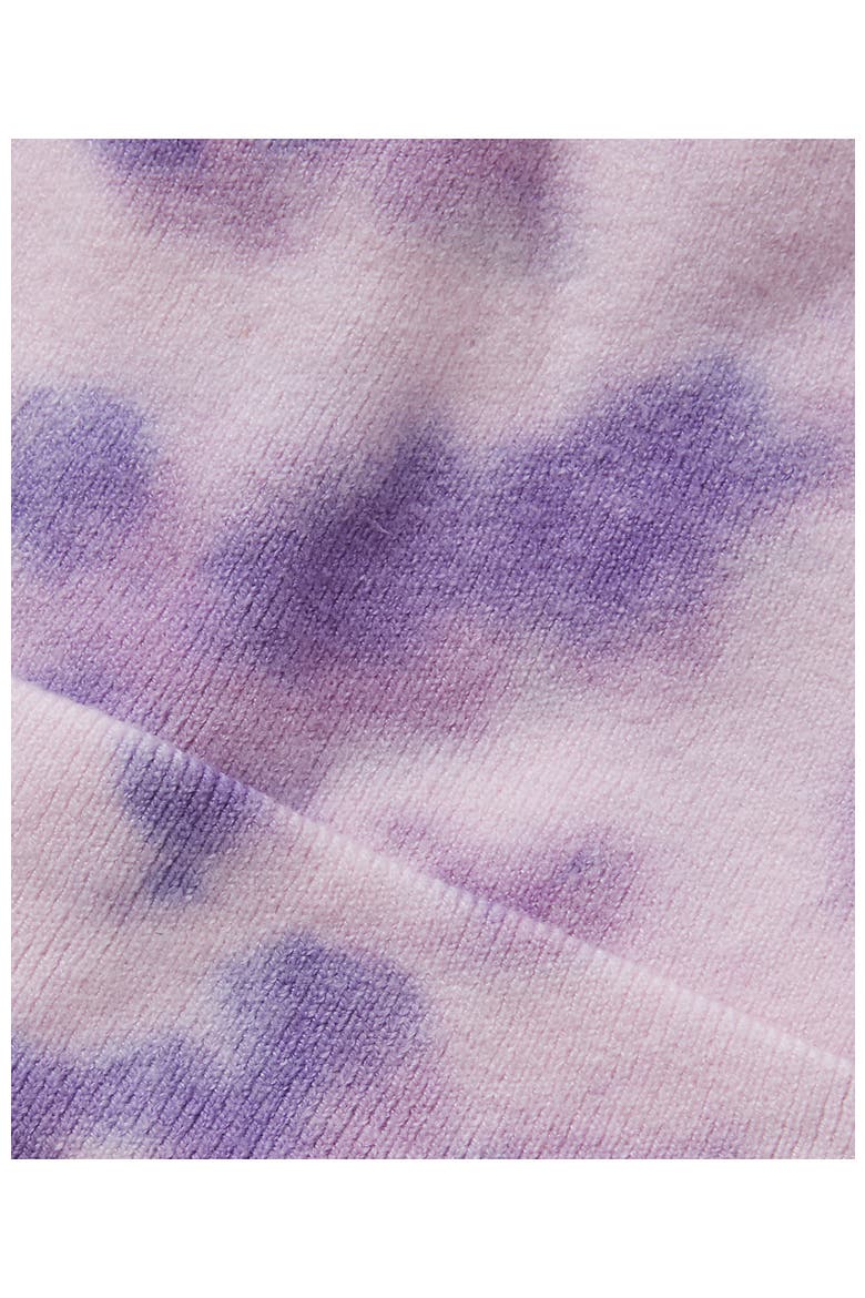 Kids Cuffed Beanie, Alternate, color, Tonal Paisley Purple Tie Dye
