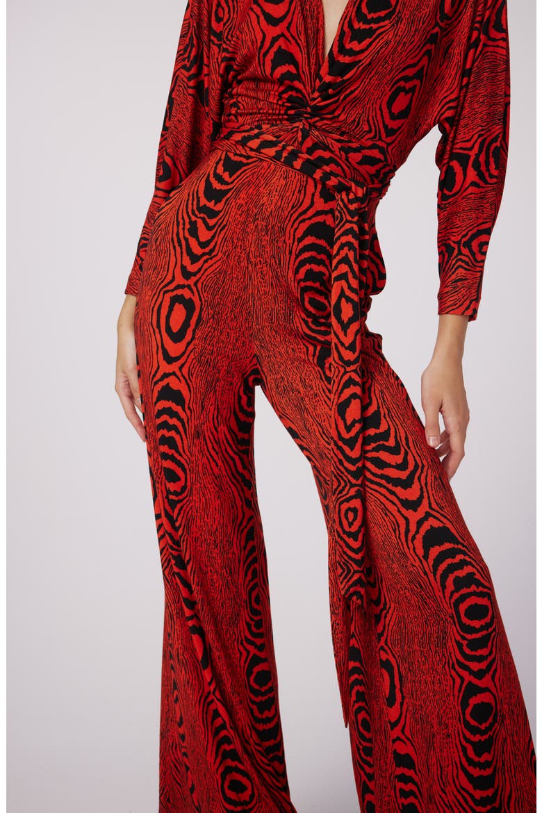 Aurelia Two Long Sleeve Jumpsuit, Alternate, color, WOOD GRAIN RED
