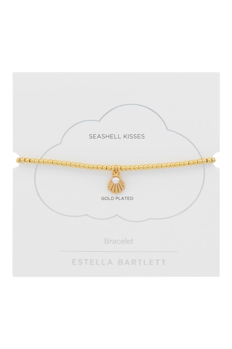 Sienna Seashell Pendant Bracelet, Alternate, color, GOLD