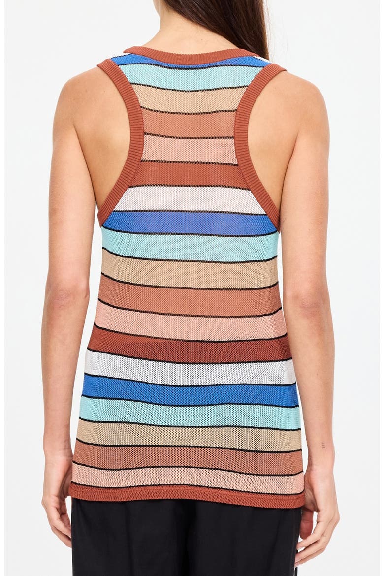 Iza Jet Knit Tank Top, Alternate, color, STRIPE