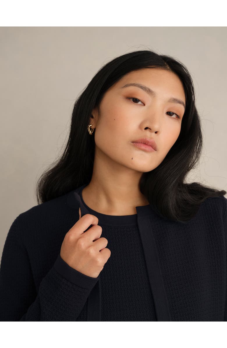 HOBBS LONDON Petra Knitted Jacket, Alternate, color, Hobbs Navy