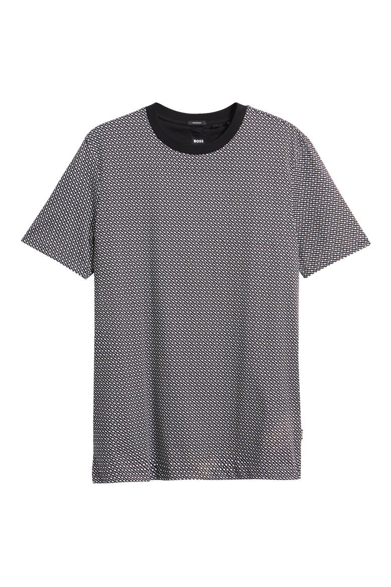 Thompson Cotton Ringer T-Shirt, Alternate, color, BLACK