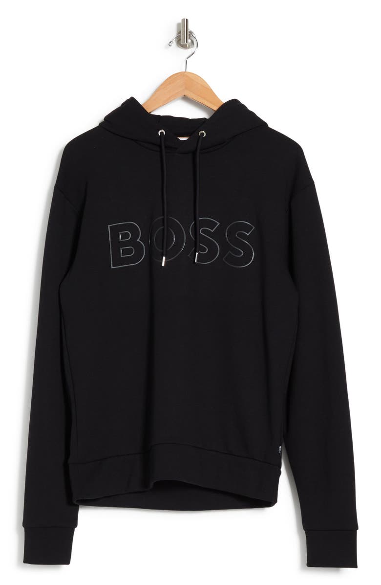 BOSS Seeger Hoodie, Alternate, color, Black