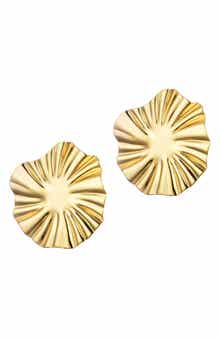 Adornia Sunray Round Earrings