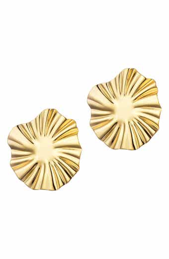 Adornia Sunray Round Earrings