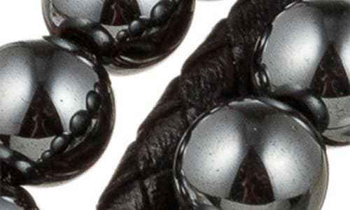 Eye Candy Los Angeles Ethan Beaded Bracelet In Black