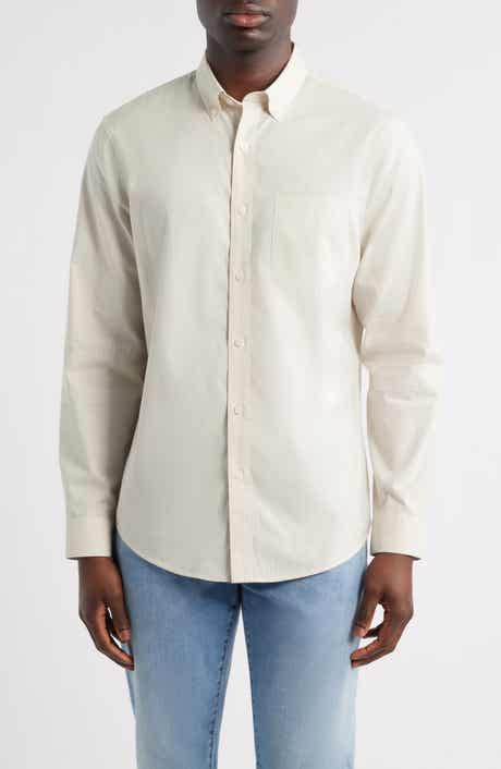 Simple Stripe Button-Down Shirt