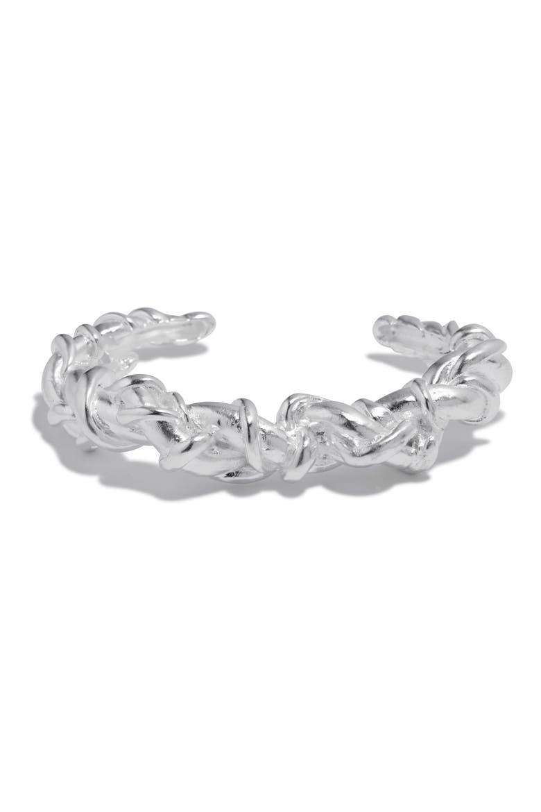 Cuff Bracelet, Main, color, SILVER PLATED