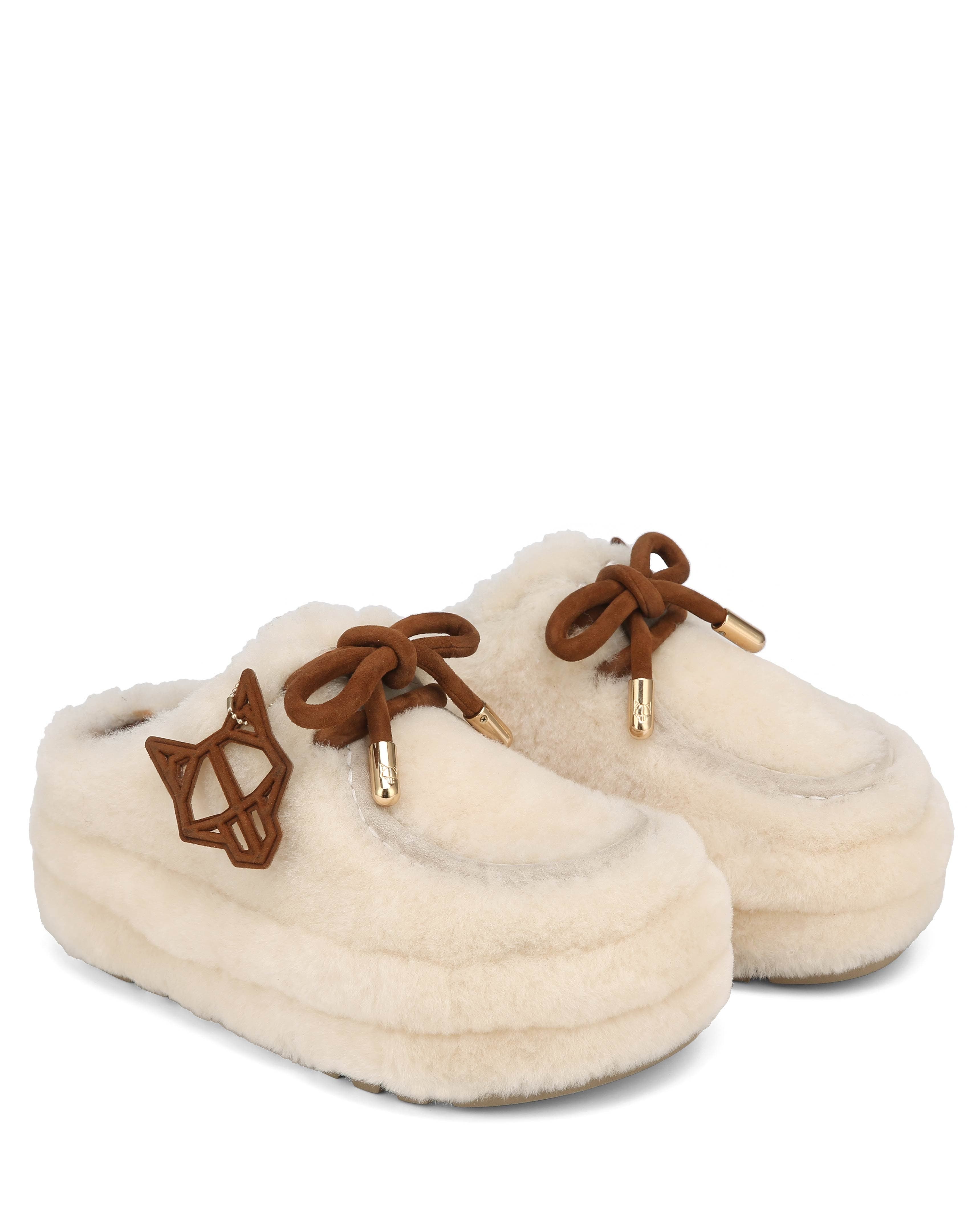 Naked Wolfe Blizzard Suede/Shearling Slip-On, Main, color, Sand