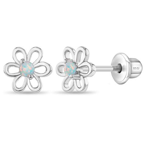 Spring Cubic Zirconia Flower Earrings