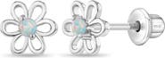 In Season Jewelry Spring Cubic Zirconia Flower Earrings