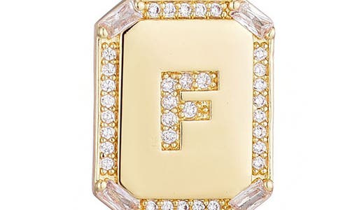 Adornia Initial Tag Pendant Necklace