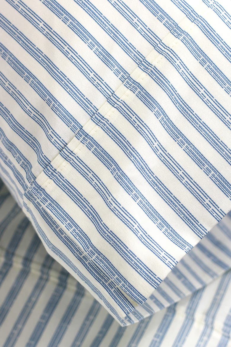 Stripe 400 Thread Count Cotton Duvet Set, Alternate, color, GREY