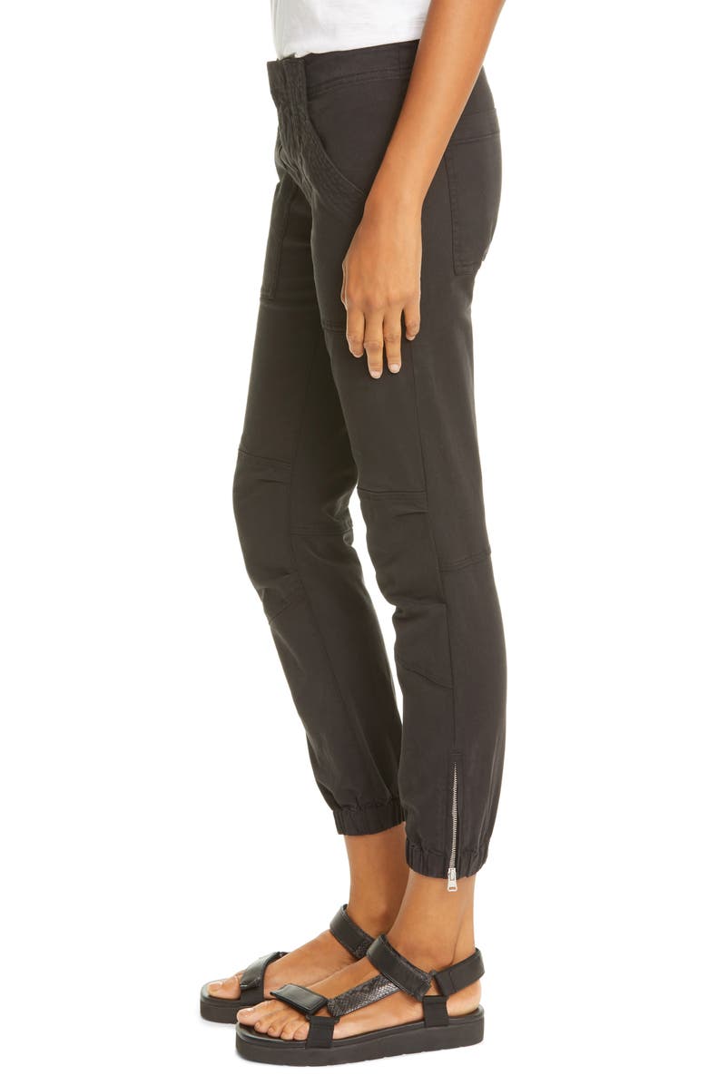 FRAME Trapunto Stitch Cuff Moto Pants, Alternate, color,