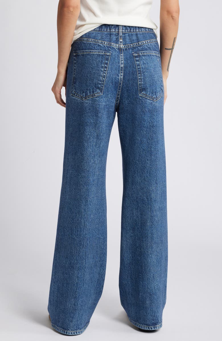 rag & bone Miramar Fleece Terry Wide Leg Sweatpant Jeans, Alternate, color, 