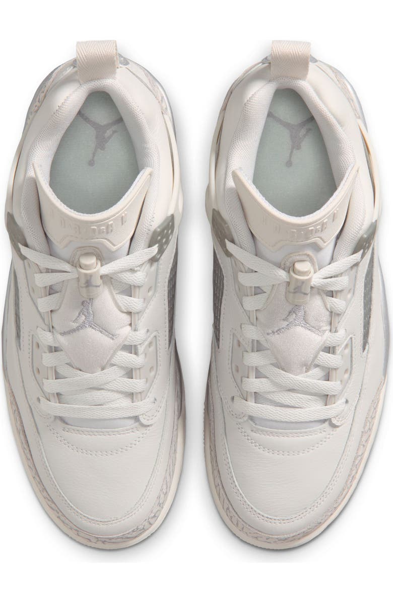 Jordan Spizike Low Sneaker, Alternate, color, 101 Swan/M Silv