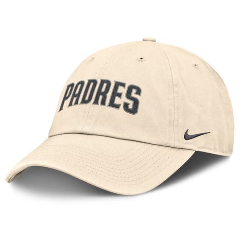 Nike Natural San Diego Padres Camo Pack Club Adjustable Hat In Brown