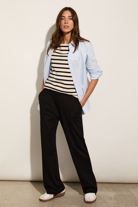 Marian Ponte Wide Leg Trousers