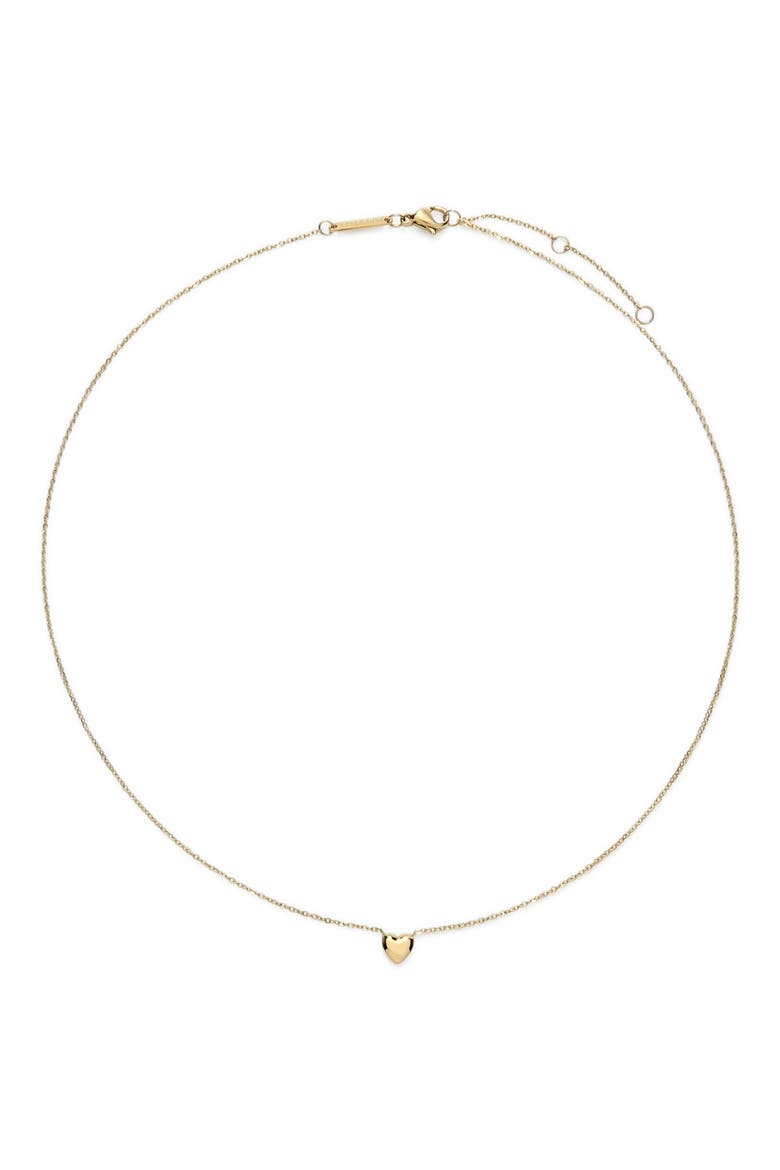 Mini Heart Pendant Necklace, Main, color, GOLD