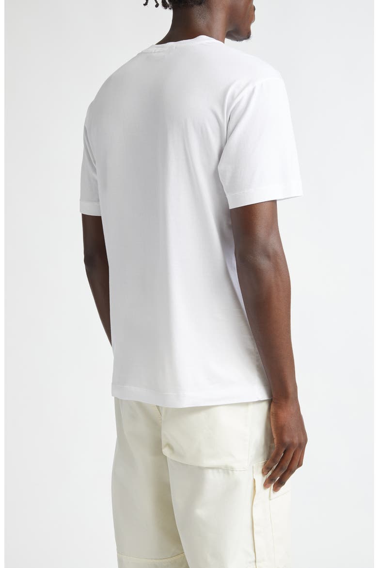 Logo Patch Cotton T-Shirt, Alternate, color, WHITE