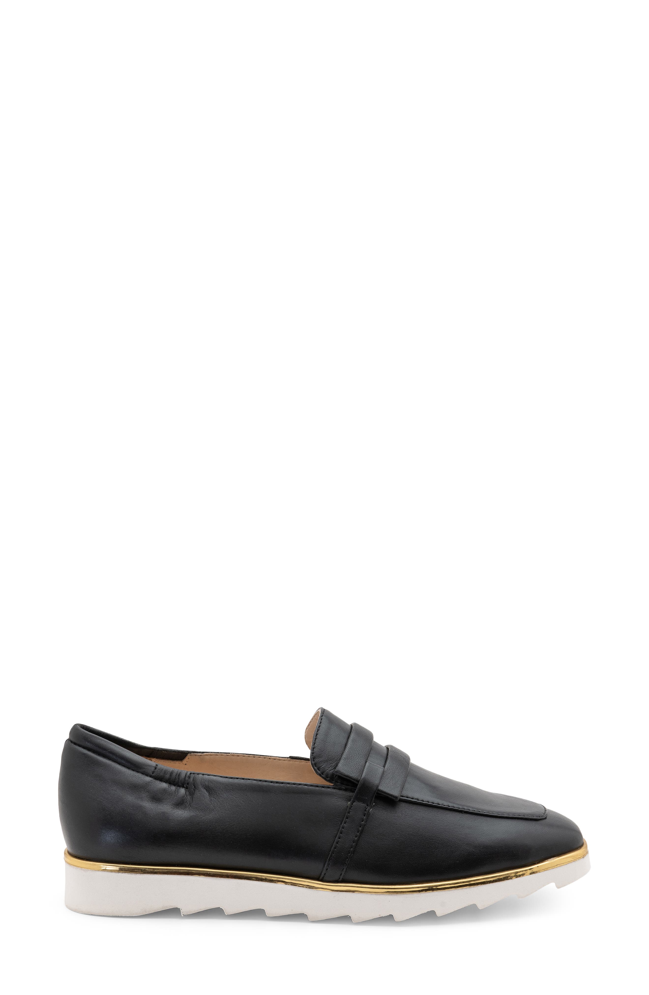 ara Laura Loafer, Alternate, color, Black Nappa Leather