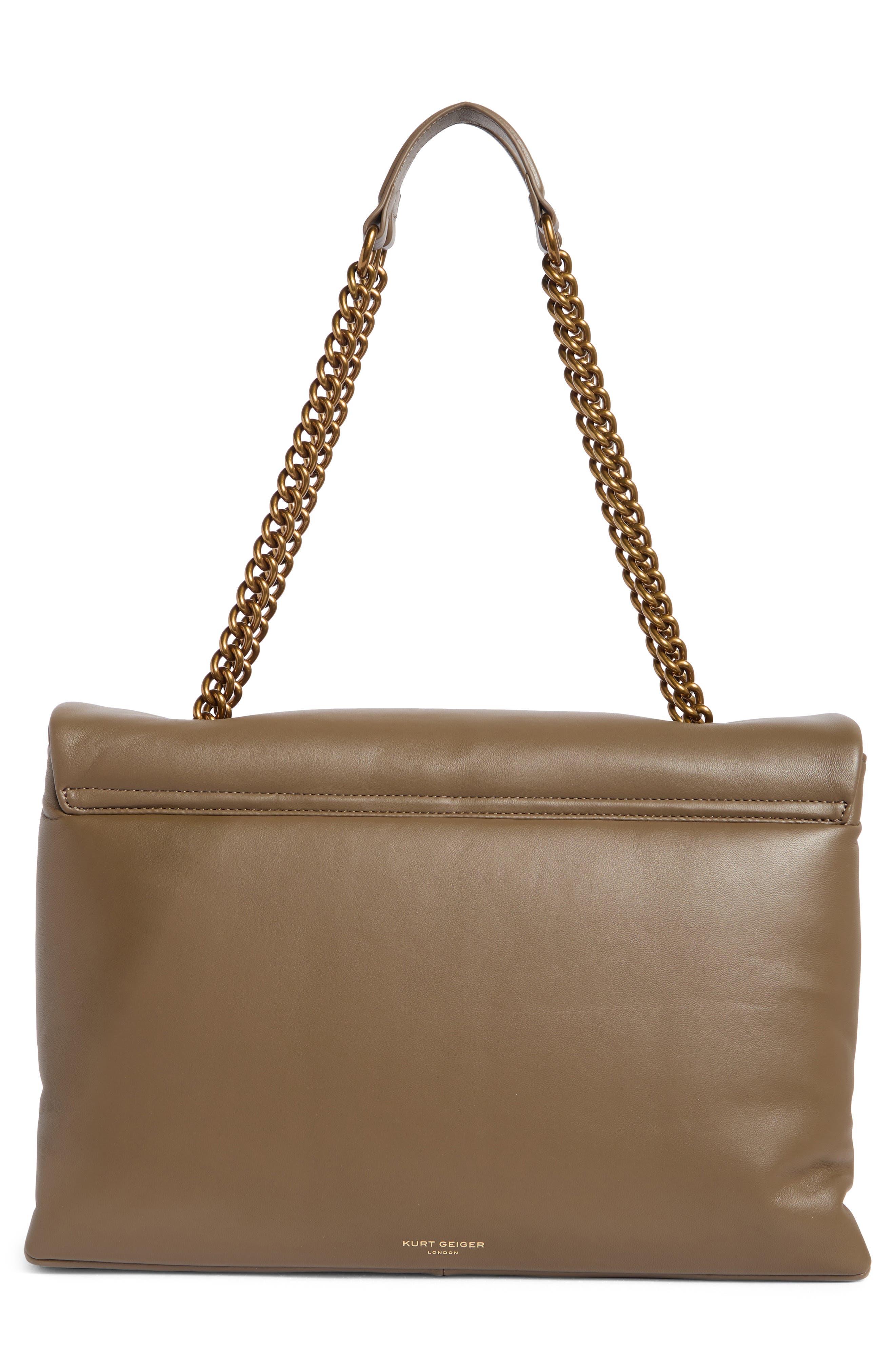 Kurt Geiger London XXL Kew Leather Bag, Alternate, color, Open Beige