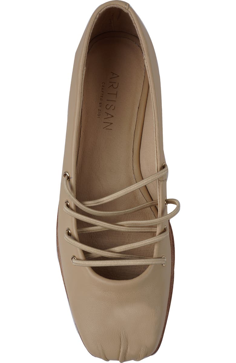 Artisan Crafted By Zigi Quinn Flat, Alternate, color, Beige Leather