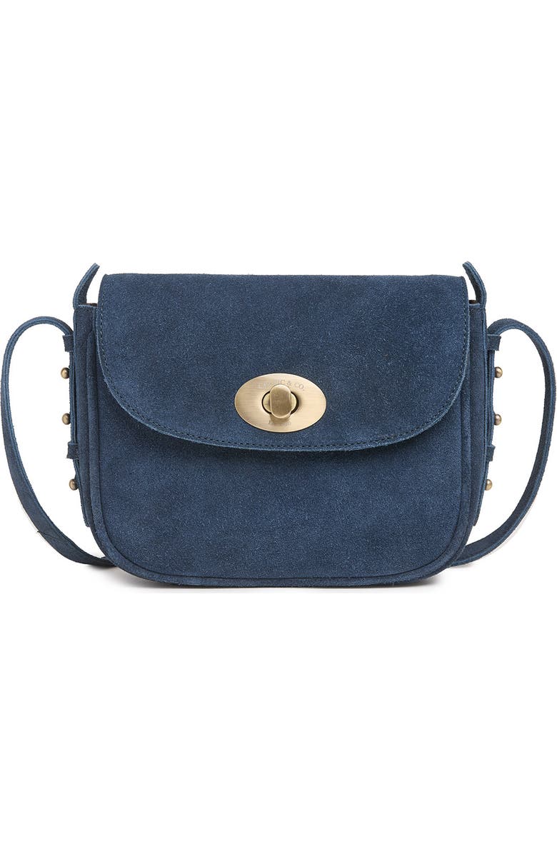 Celtic & Co. Twist Lock Mini Cross Body Bag, Alternate, color, Navy