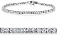 Bliss Diamond 2 - 4ct Diamond Tennis Bracelet 7" Lab Grown
