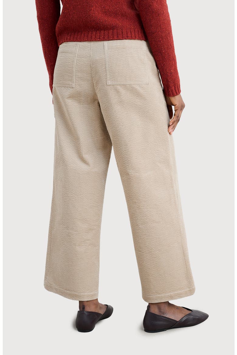 Asphodel Crop Wide Leg Corduroy Pants, Alternate, color, BIRCH