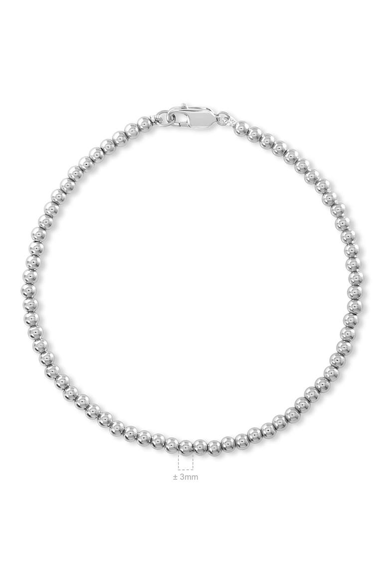 Beaded Ball Bracelet, Alternate, color, SILVER