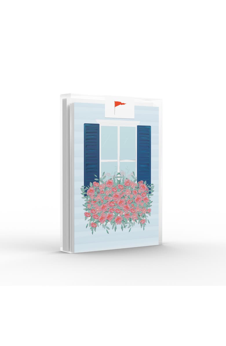 Ramus & Co Window Pink Flowers Greeting Card Pack Set, Main, color, Multi-Pack