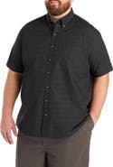 Harbor Bay by DXL Big & Tall Easy-Care Paisley Print Sport Shirt