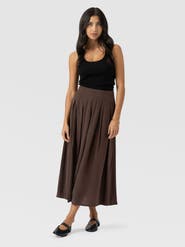 Saint + Sofia Eliza Pleated Skirt