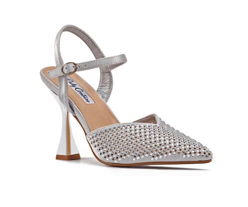 Lady Couture Lady Couture Rhinestone Metal Heel Pump