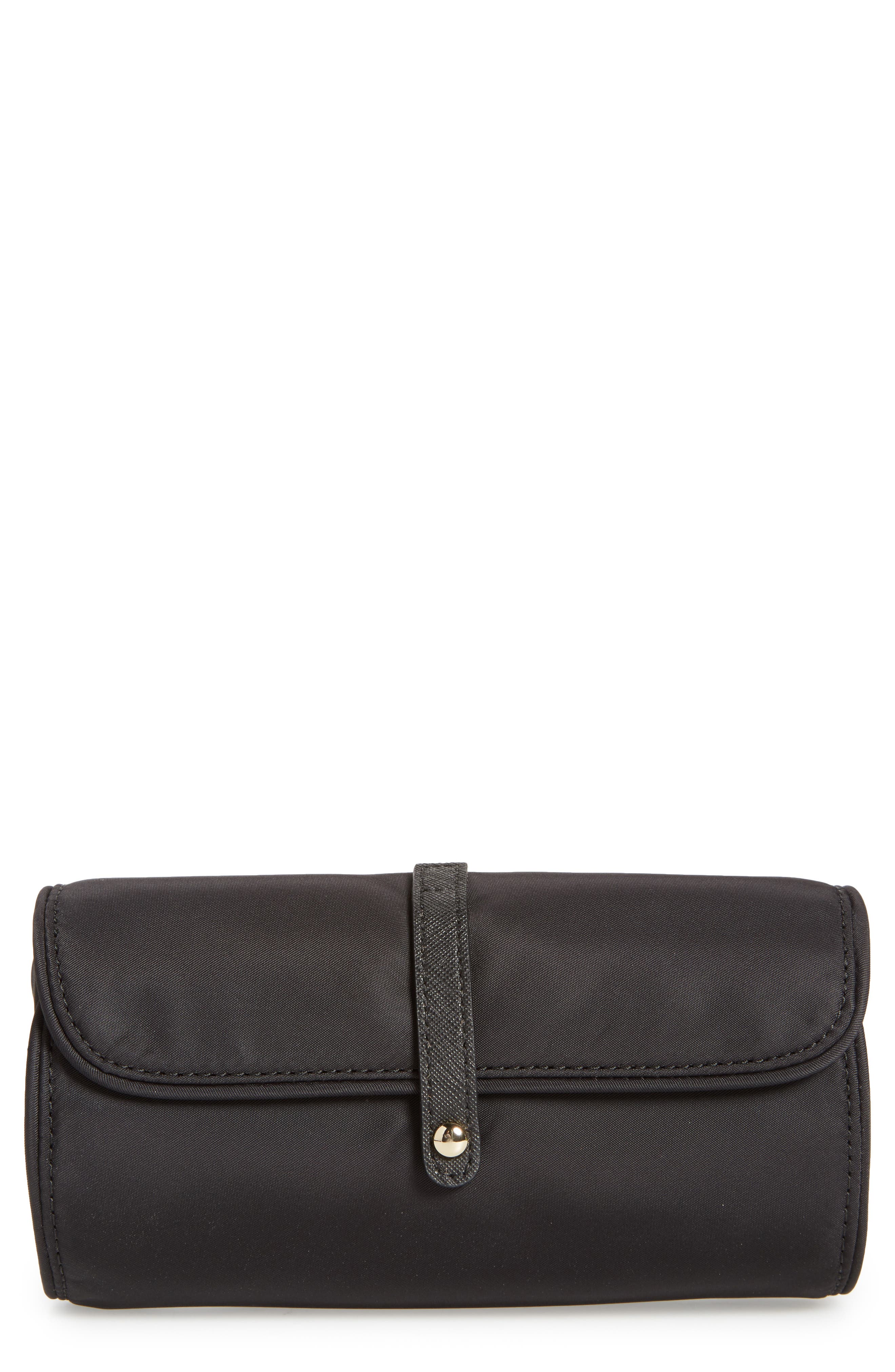 Kate Spade New York classic nylon jewelry roll, Main, color, 