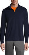 Lands' End School Uniform Young  Lightweight Fleece Quarter Zip Pullover