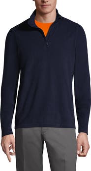 Lands' End School Uniform Young  Lightweight Fleece Quarter Zip Pullover