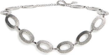 Hammered Oval Chain Belt