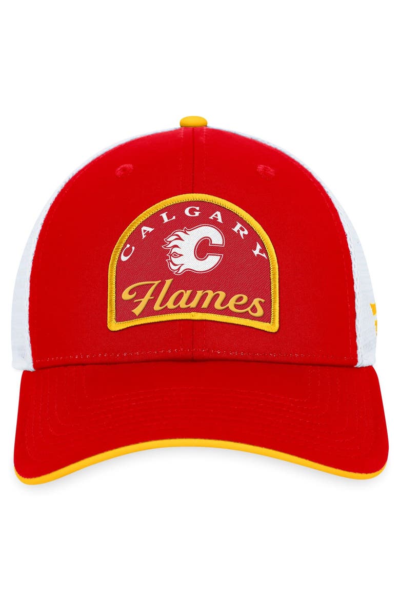 Men's Fanatics Branded Red/White Calgary Flames Fundamental Adjustable Hat, Alternate, color, Red
