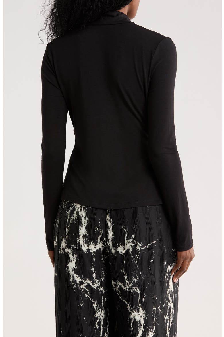 Button-Up Shirt, Alternate, color, BLACK