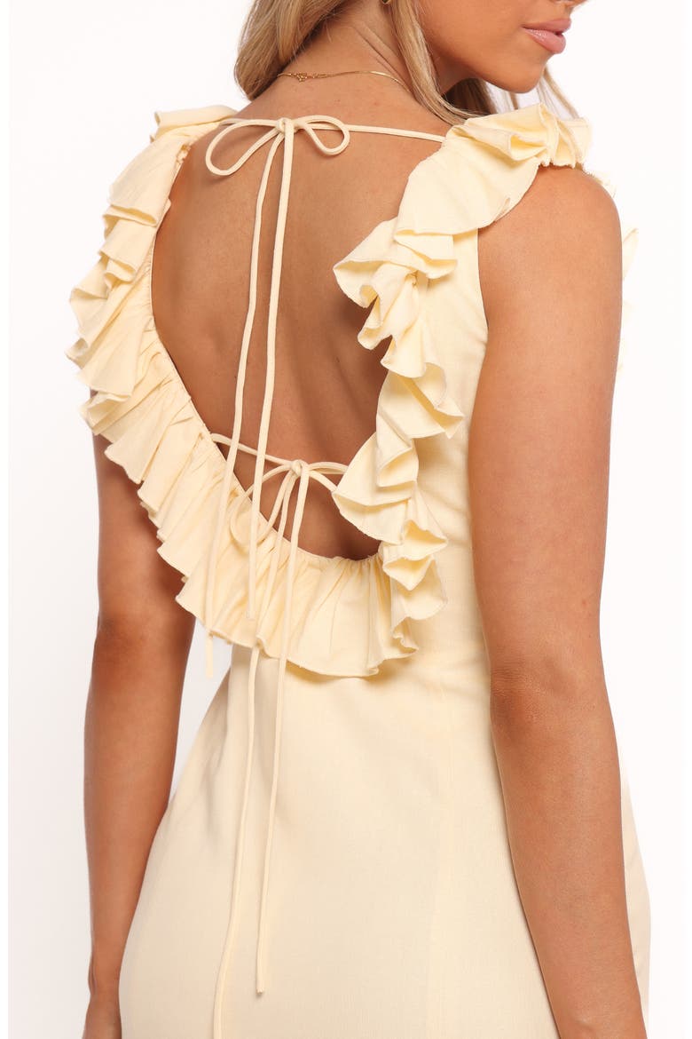 Brienne Ruffle Maxi Dress, Alternate, color, BUTTER YELLOW
