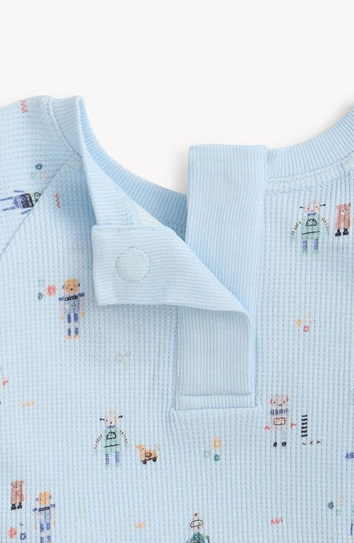 Magnetic Me Robot Waffle Knit Magnetic Shirt & Pants Set In Blue