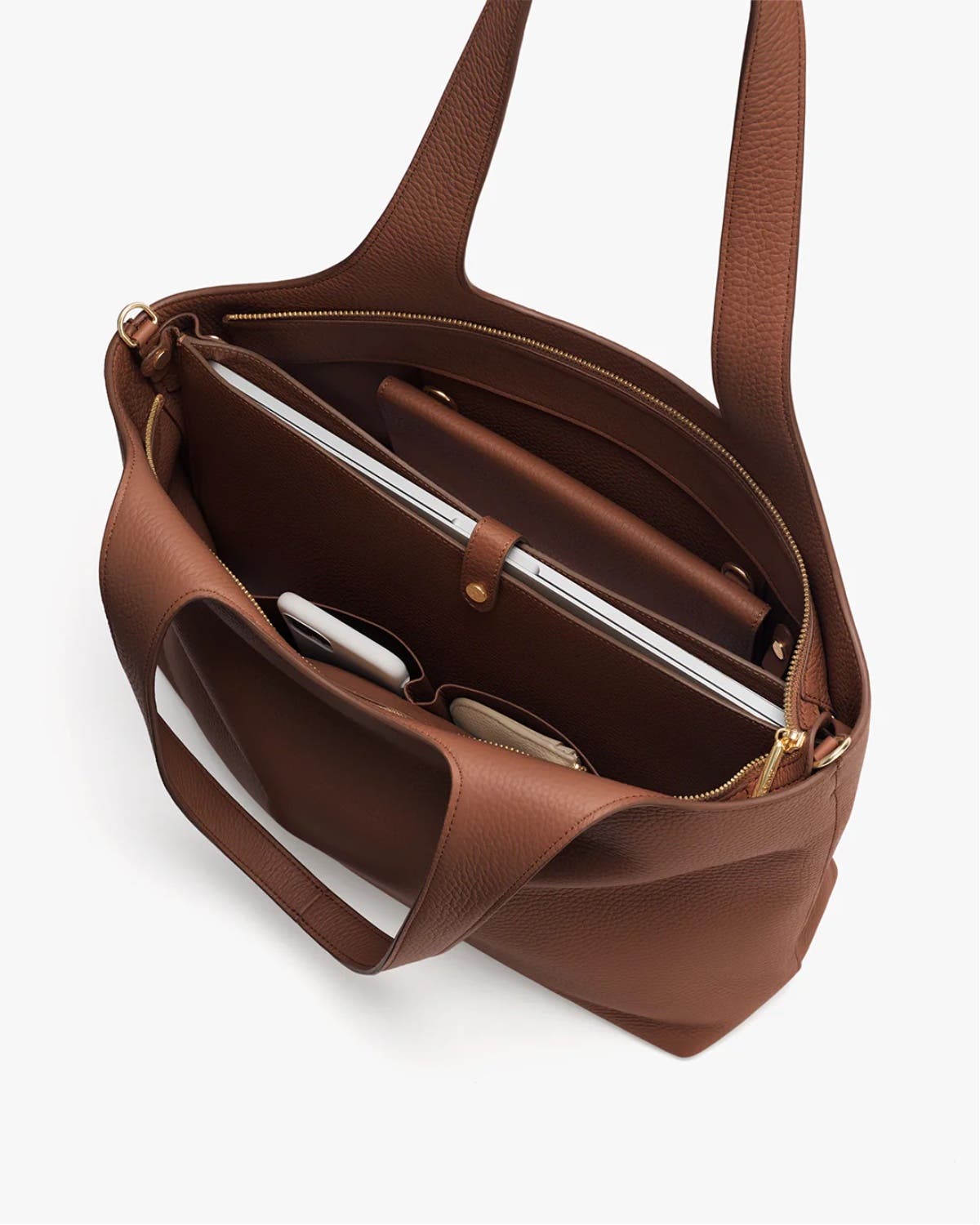 Cuyana System Zipper Tote 16-inch, Alternate, color, Dark Chestnut