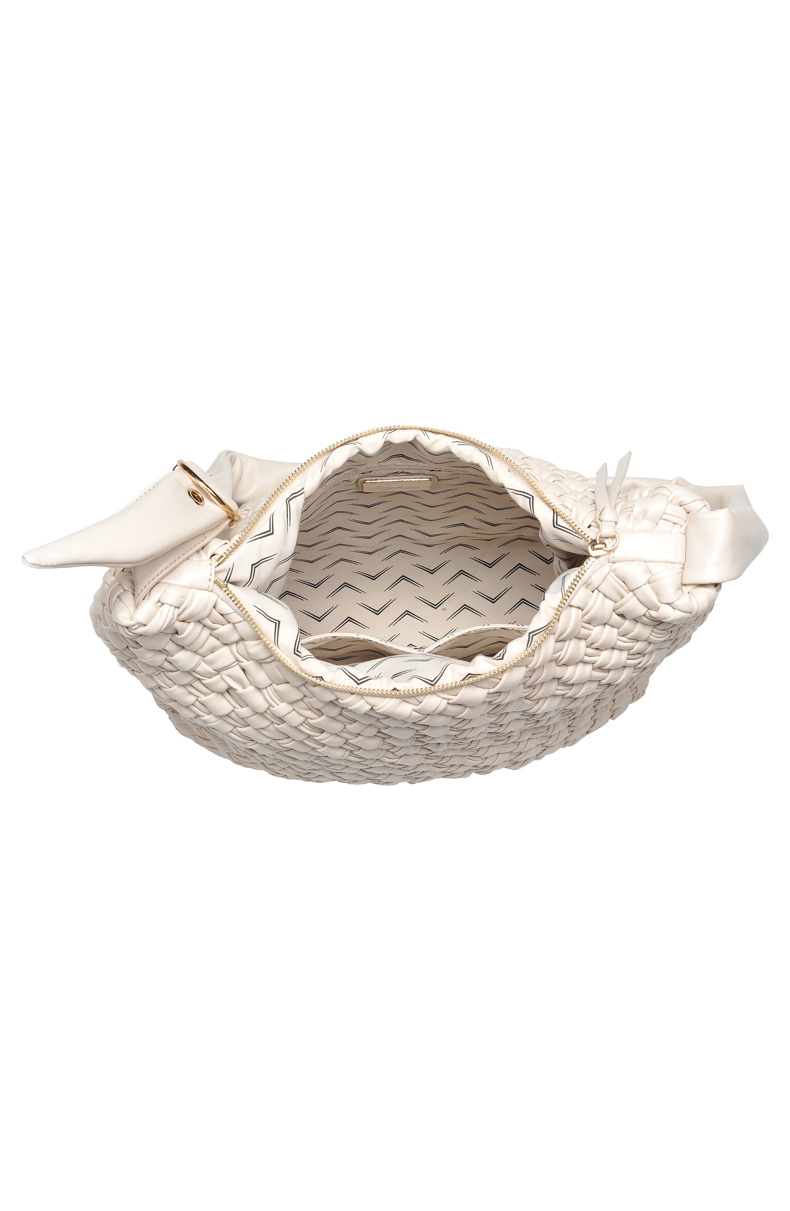 MODA LUXE Woven Crossbody Bag, Alternate, color, Oatmilk