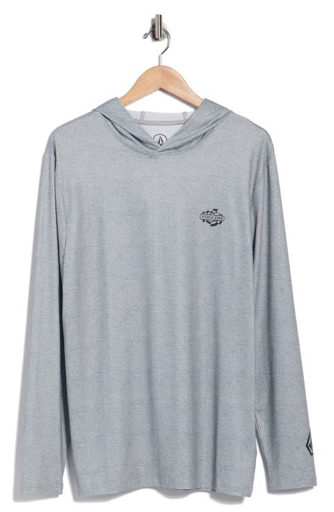 Overlap Hooded Long Sleeve T-Shirt