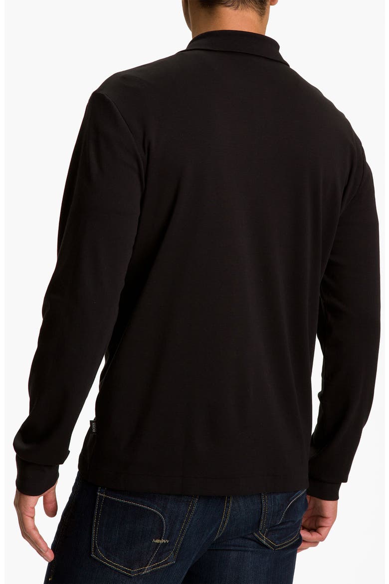 Black 'Padua' Quarter Zip Pullover, Alternate, color, BLACK