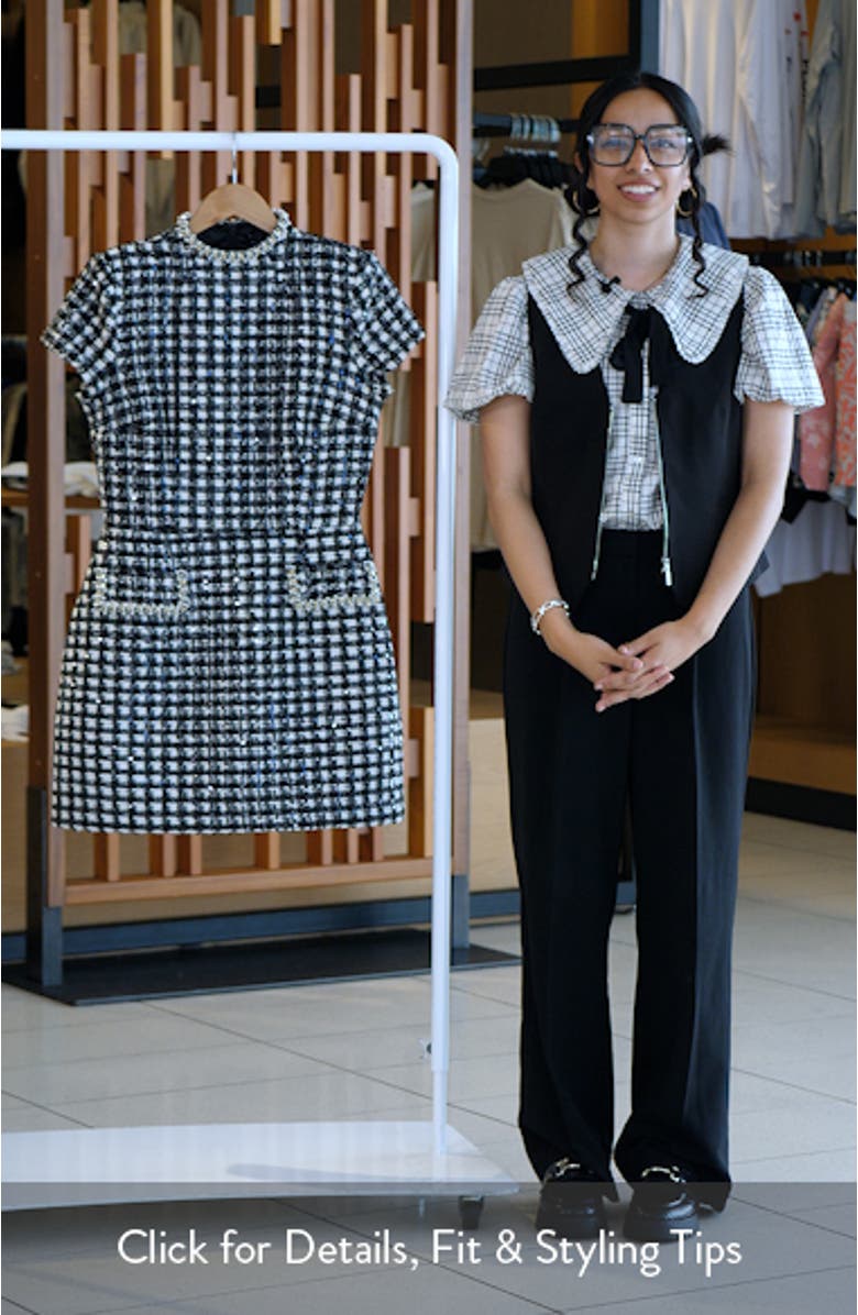 Check Tweed Minidress, sales video thumbnail